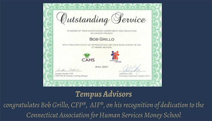 Certificate of Appreciation